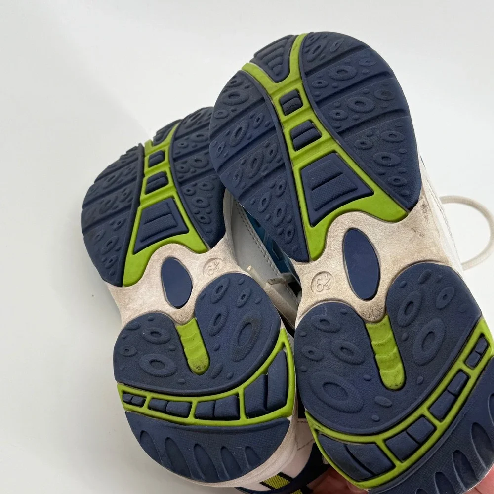 Y2K‎ Retro Fashion Bug Womens Blue White Chunky Dad Sneakers Trainers Size 6.5